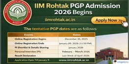 IIM Rohtak PGP Admission 2026 Begins